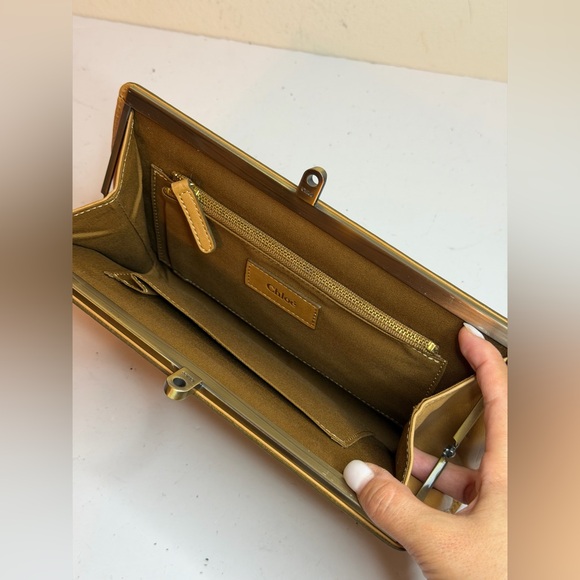 Chloé Canvas/Leather Clutch Bag - Picture 12 of 12